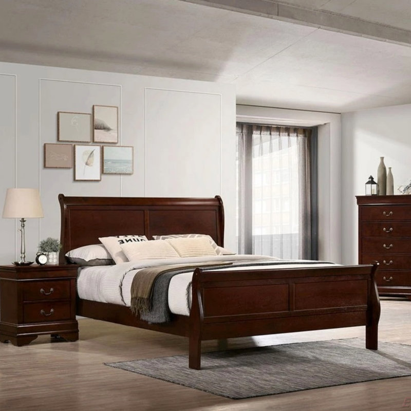 Aazad Bed, King, Cherry
