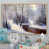Toile naturelle avec cadre flottant