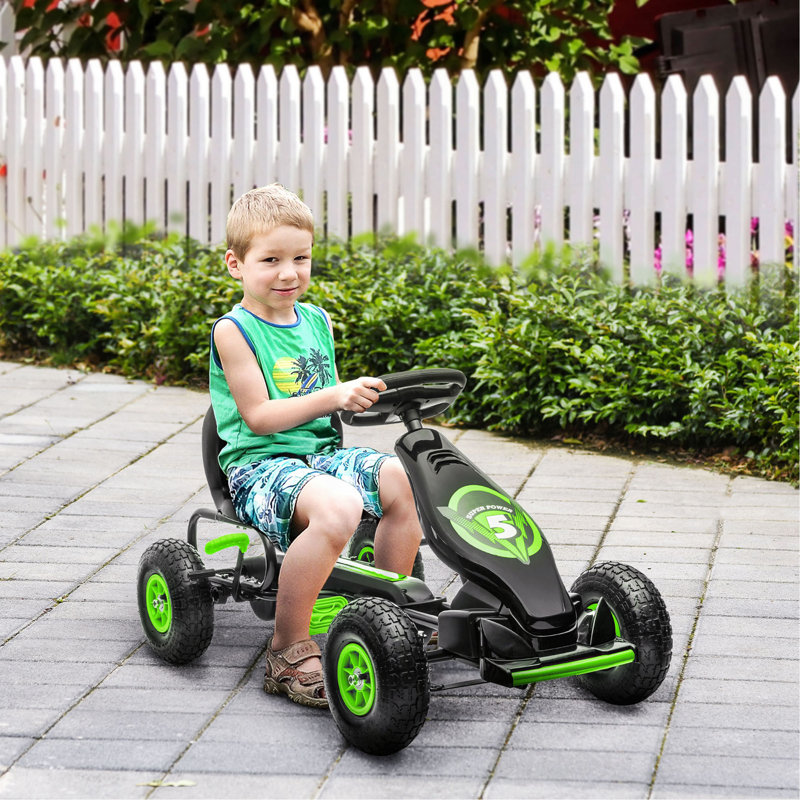 Pédale de karting pour enfants Aosom, Vert