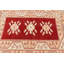 Tapis rouge fait à la main de style turc pour le décor de salon avec une influence bohémienne, idéal comme grand tapis