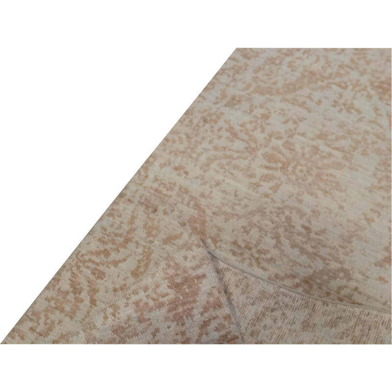 Hand Knotted Wool Area Rug in Natural