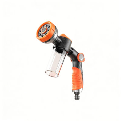 Pet Shower Sprayer with Soap Dispenser, Orange