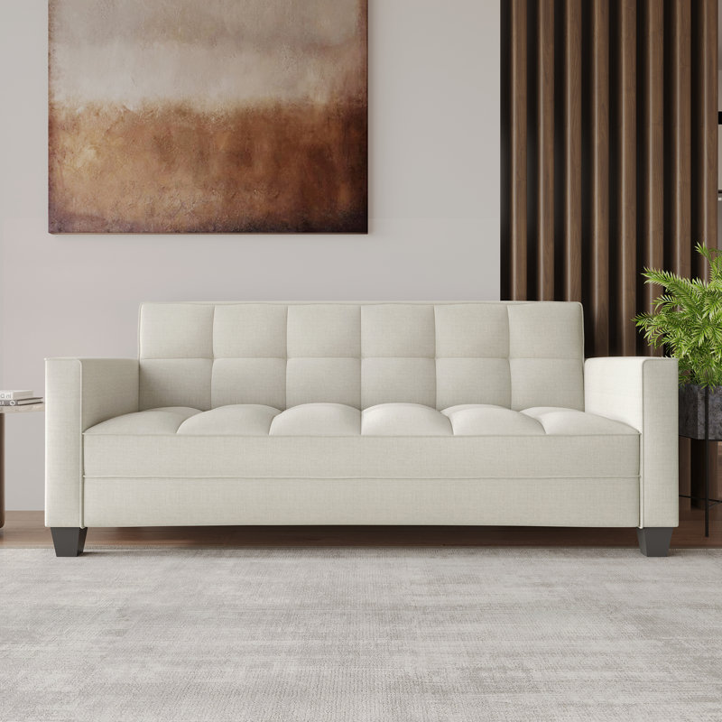 Canapé en velours Olivia, Beige