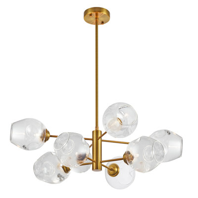 Lustre étagé à abat-jour 8 lumières Andi