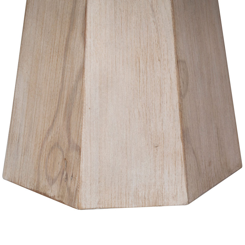 Jansen 48-Inch Round Reclaimed Pine Light Wash Pedestal Dining Table