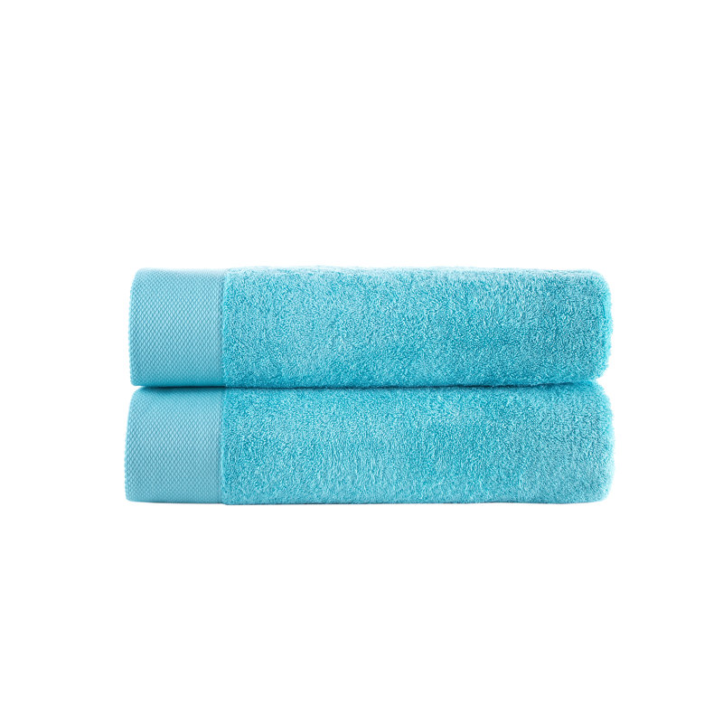 Brooks Brothers Solid Signature, Sea Glass, Bath Sheets - 2 Pack