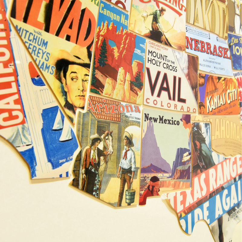 «Across America», art mural sous verre