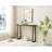Claude Rectangular Console Table with Shelf – Sleek and Modern Entryway, Hallway, or Sofa Table with Trapezoidal Legs-1619113746