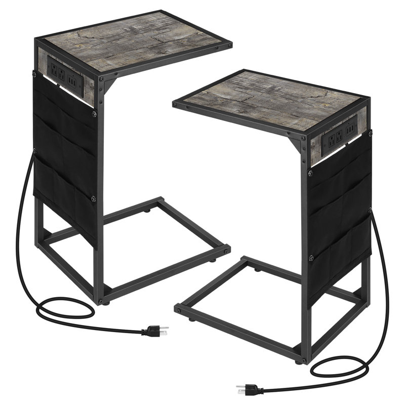 End Table Set, Gray