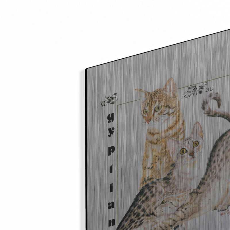 "Mau égyptien" par Barbara Keith, H 16 po x l 12 po
