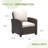 Hand-Woven Wicker Outdoor Single Sofa Set Of 2-166012109-166012099