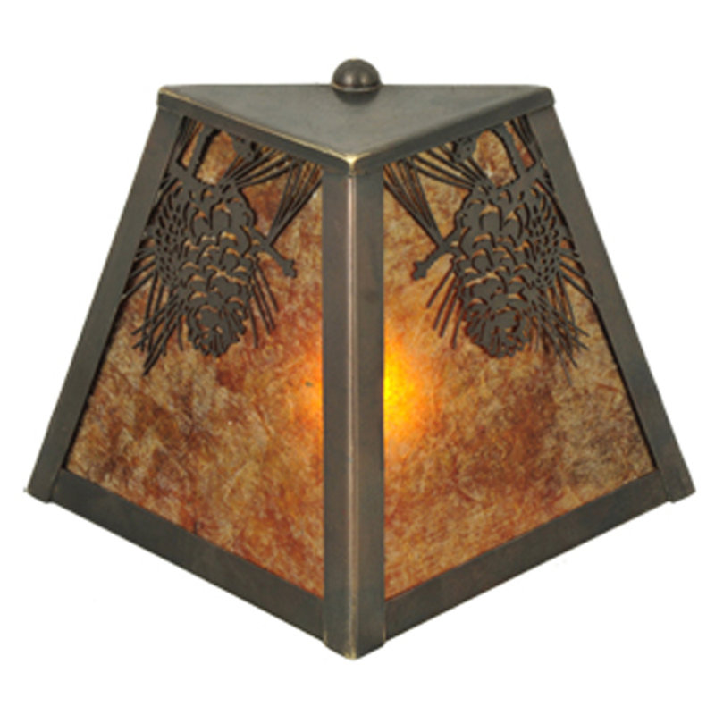 Solid Brass Flush Mounted Sconce