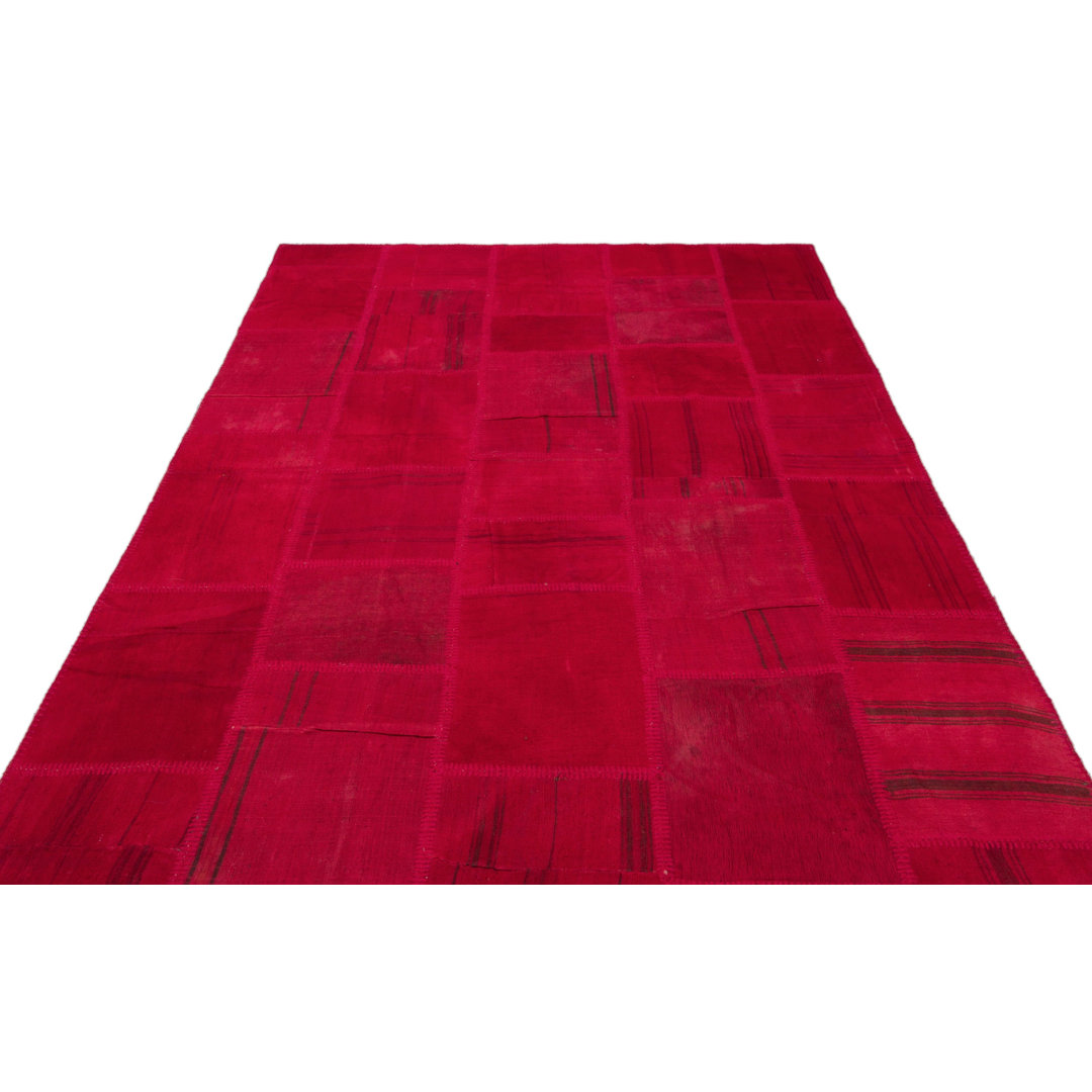 Rickman Hand Knotted Hand Knotted Gray Area Rug