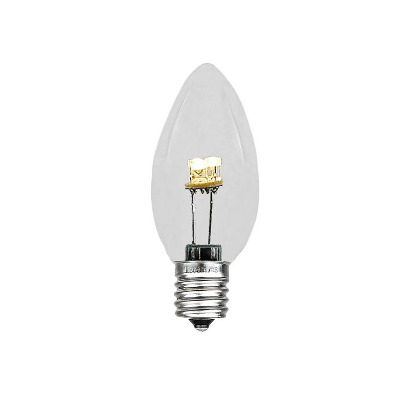 Ampoule led en verre del c7, Blanc chaud