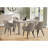 60'' Rectangular Dining Table with Reclaimed Wood Look-1446409390