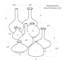 8 Piece Porcelain Bud Vases