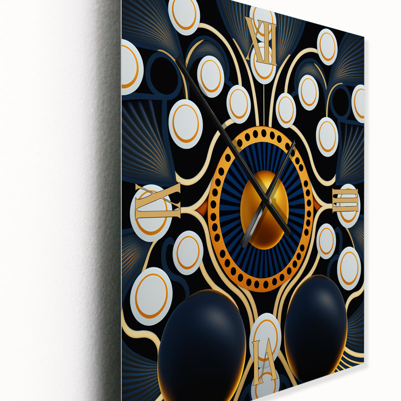 Horloge murale moderne Jerimey, Moyen