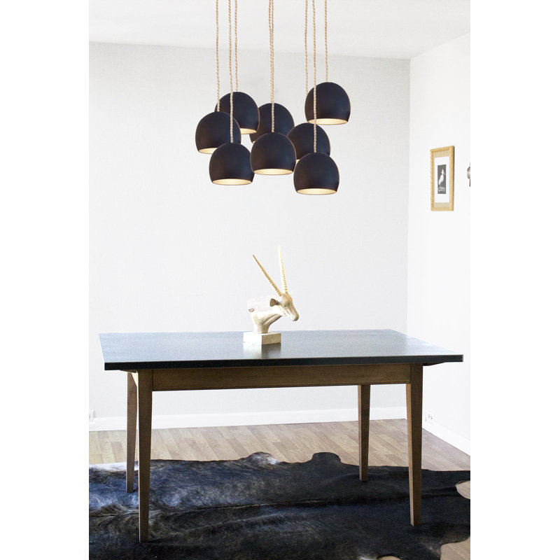 Clay 8 - Light Chandelier, 48" H x 18" W x 18" D
