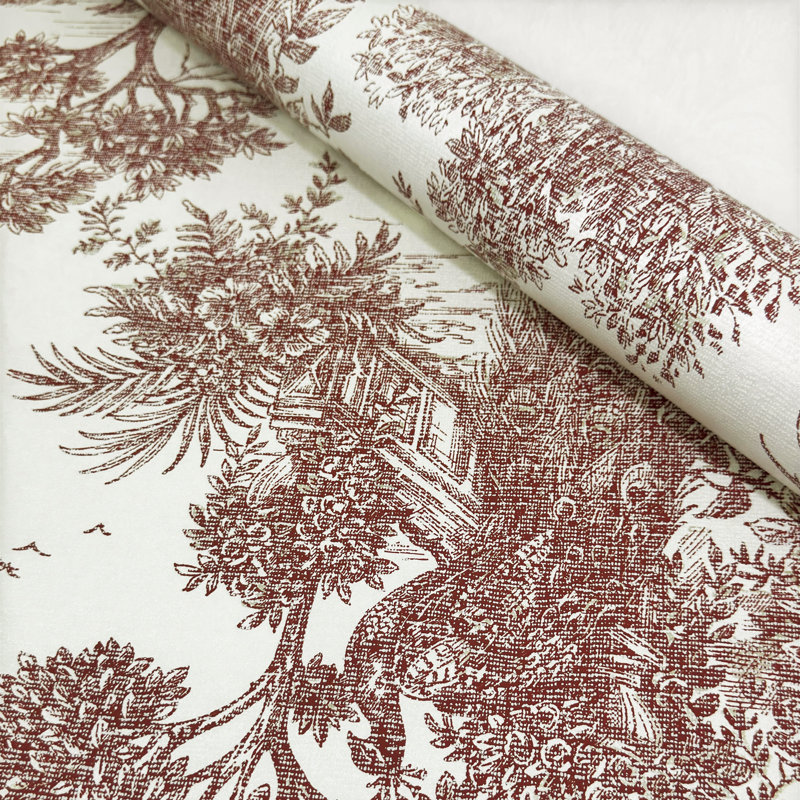 Rouleau de papier peint non tissé Toile , Rouge