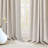 Cadnite 50" W Thermal 100% Blackout Linen Textured Curtain  2 Panels Set-718191240-706787544