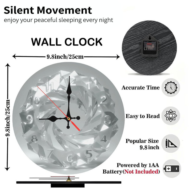 Horloge en cristal