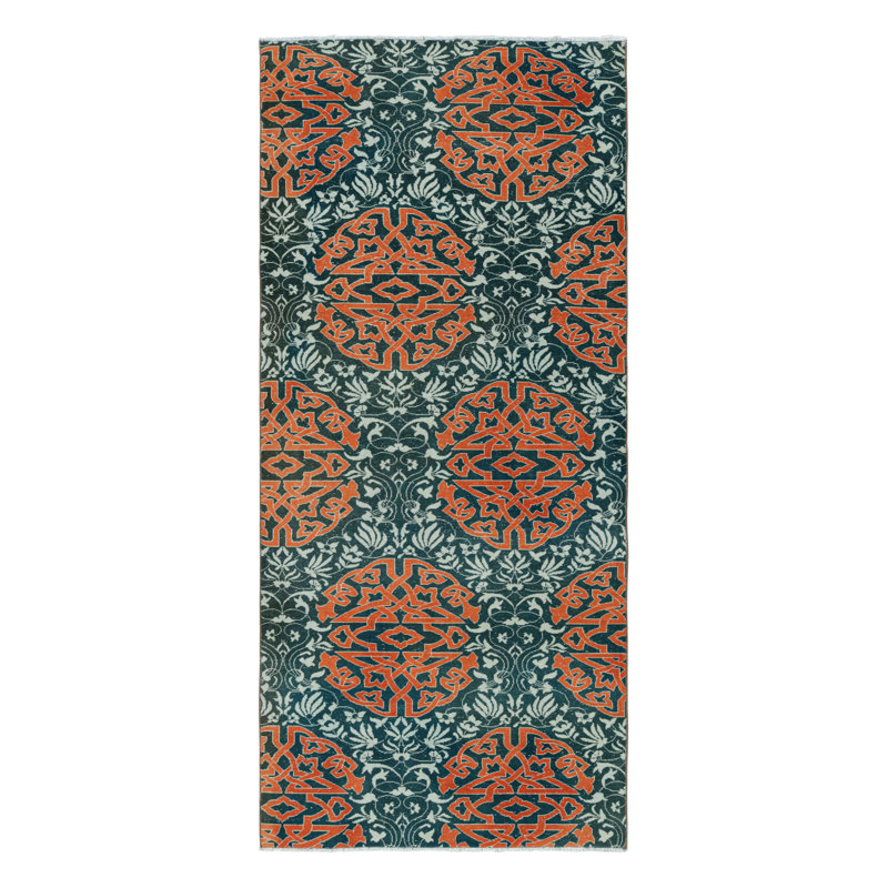One-of-a-Kind 3'6”x8'2” Hand Knotted Area Rug