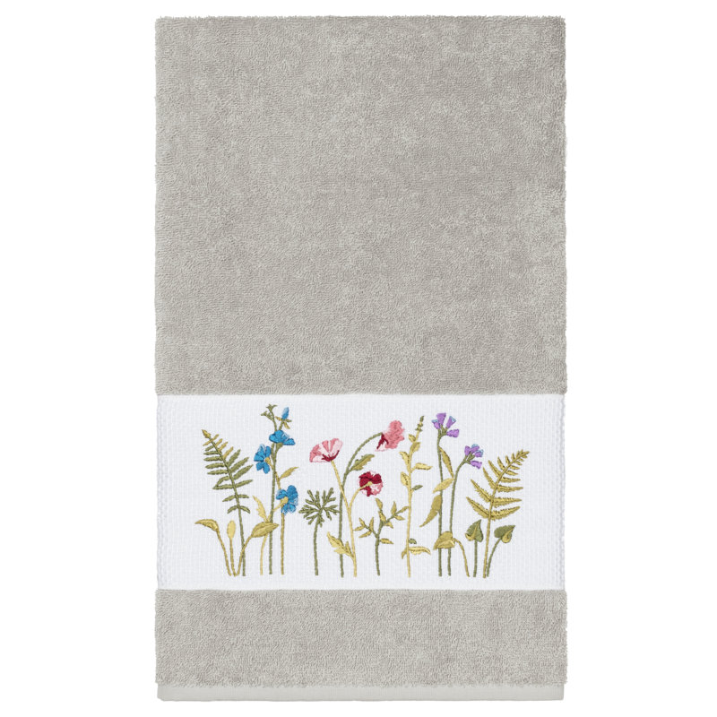 Serenity Midweight Bath Towel, Light Gray