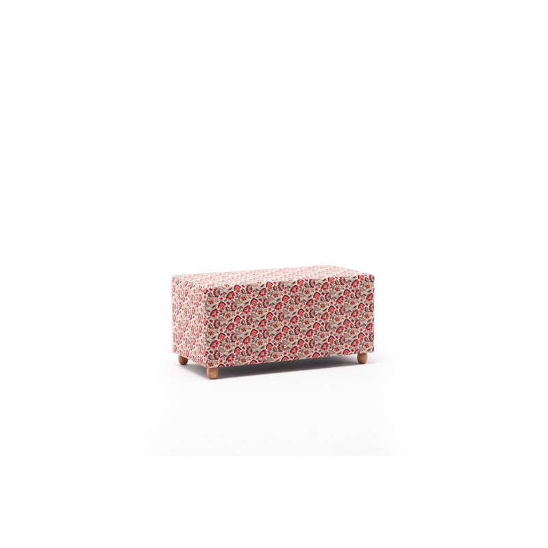 Raesha 83cm Wide No Pattern Pouf Ottoman