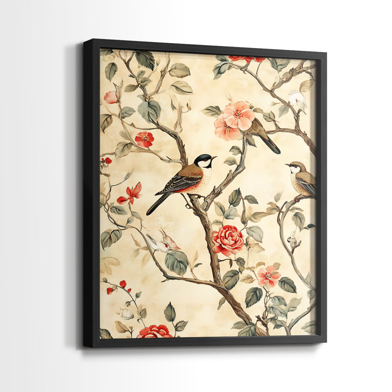 Série WG-MRRIS LV - reproduction encadrée de qualité supérieure - prête à être accrochée - aucun clou requis, Noir