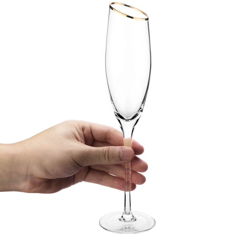 4 Piece 710ml Glass Flute Set