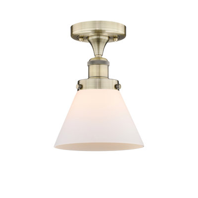Cone 1 Light Semi-Flush Mount