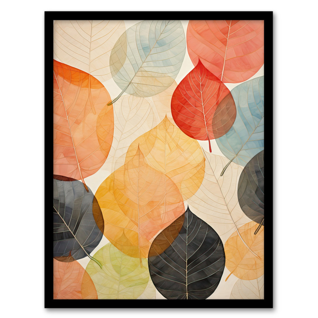 Bittersweet October Autumnal Leaves - Single Picture Frame Print