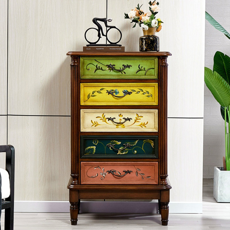 Armoire d'appoint en bois manufacturé et brun noisette