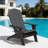 50" x 20" Patio Chair Cushion, Adirondack Chair Cushion with Straps (Set of 2)-1403637587