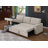 Upholstered Pull Out Sectional Sofa With Chaise-1053960613
