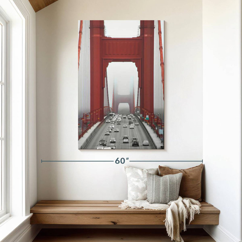Lilie Misty Golden Gate Bridge, 48" H x 32" W