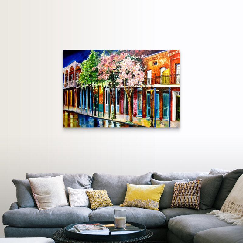 «Dacian New Orleans Spring» par Diane Millsap, reproduction d'art sur toile, H 32 po x l 48 po x P 1,25 po