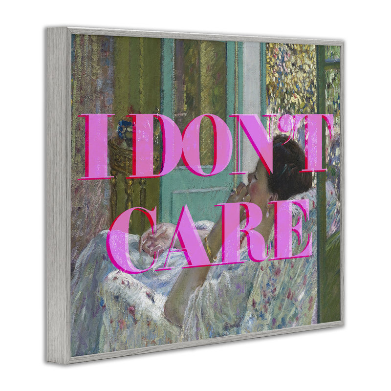 «I Don't Care over Classic», reproduction de giclée par Lil 'Rue, H 16 po x l 20 po, Estampe numérique Farmhouse