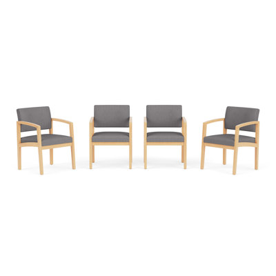 Lenox Wood Waiting Reception Commercial Grade Furniture Set / 4-Guest Chair