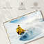 Snowboard d'hiver en montagne-678334247