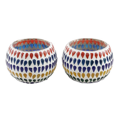 2.6'' H Glass Tabletop Tealight Holder