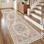 Tapis lavable rétro, tapis à poils courts ultra-doux et antidérapant-129993662-129993671
