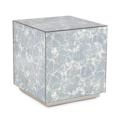 Lamarius Glass Top End Table