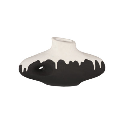 Porcelain Drip Vase, Wide