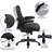 Hercules Hound Big & Tall LeatherSoft Swivel Office Chair with Flip-Up Arms