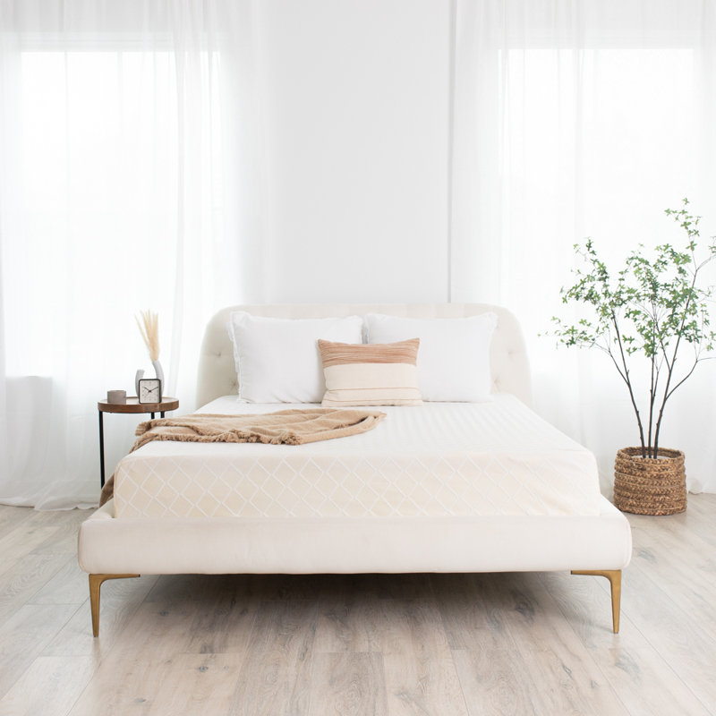 Contemporary White Twin Memory Foam Mattress 12-Inch