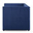 Blue Fabric Upholstered 1Pc Day Bed With Pull-Out Trundle Nailhead Trim Wood Frame Furniture-1923786123