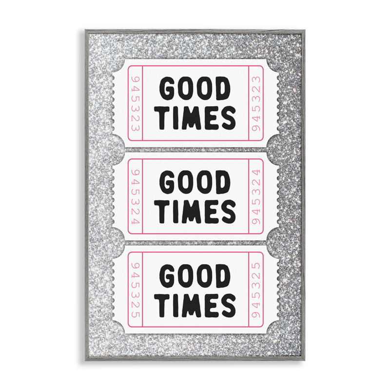 «Good Times Glam», giclée encadrée, signée lettrée et doublée, Estampe numérique Farmhouse, H 24 po x l 16 po