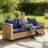 Outdoor Patio Sofa,Garden Rattan Wicker Sofa-584616590