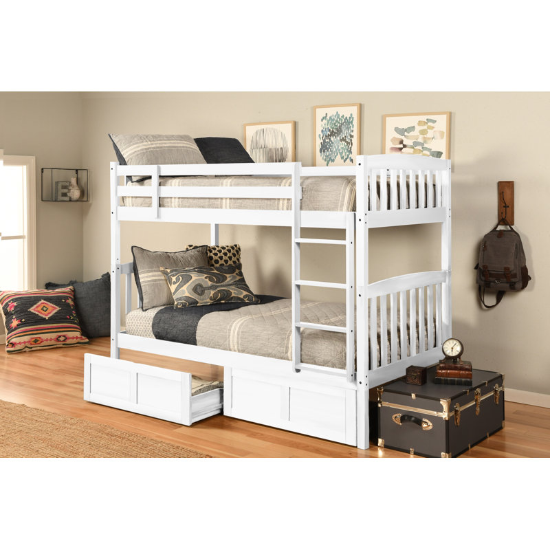 Lit superposé Thomson, matelas non inclus, Twin Over Twin, Blanc